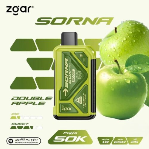 ZGAR Sorna Boost 50000 Puffs 18mg Nicotine