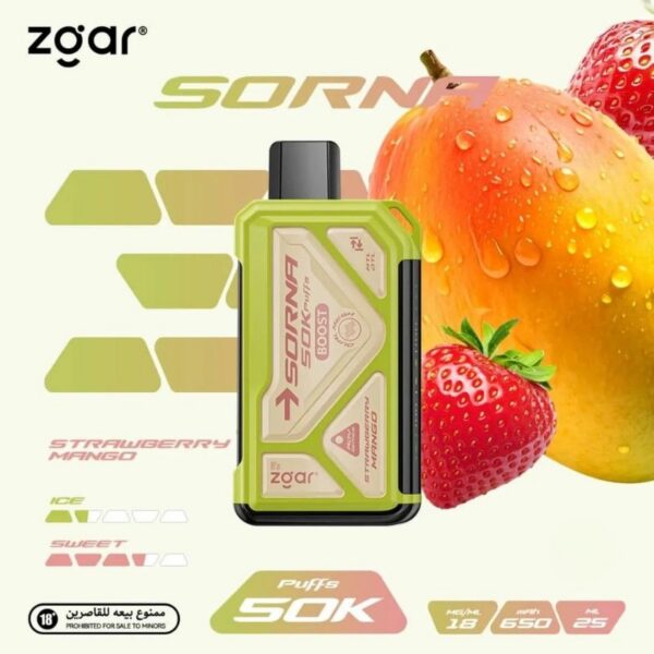 ZGAR-Sorna-Boost-50000-Puffs-18mg-Nicotine-Strawberry-Mango ZGAR Sorna Boost 50000 Puffs 18mg Nicotine