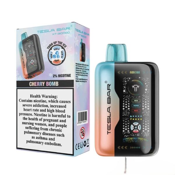 cherry bomb TESLA BAR XT 30000 Puffs 20mg Nicotine