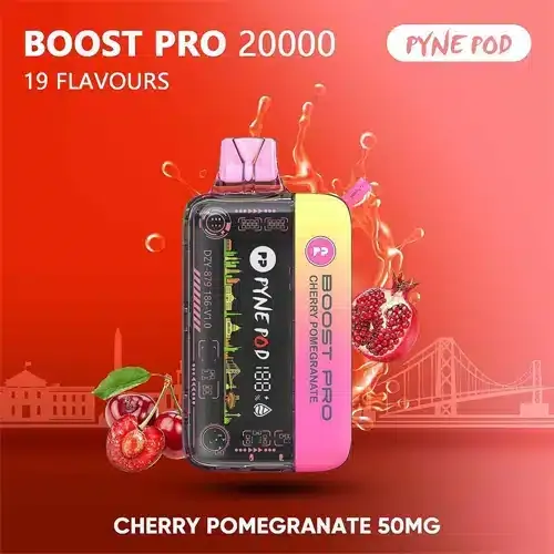 cherry-pomegranate PYNE POD Boost Pro 20000 Puffs 50MG Disposable Vape
