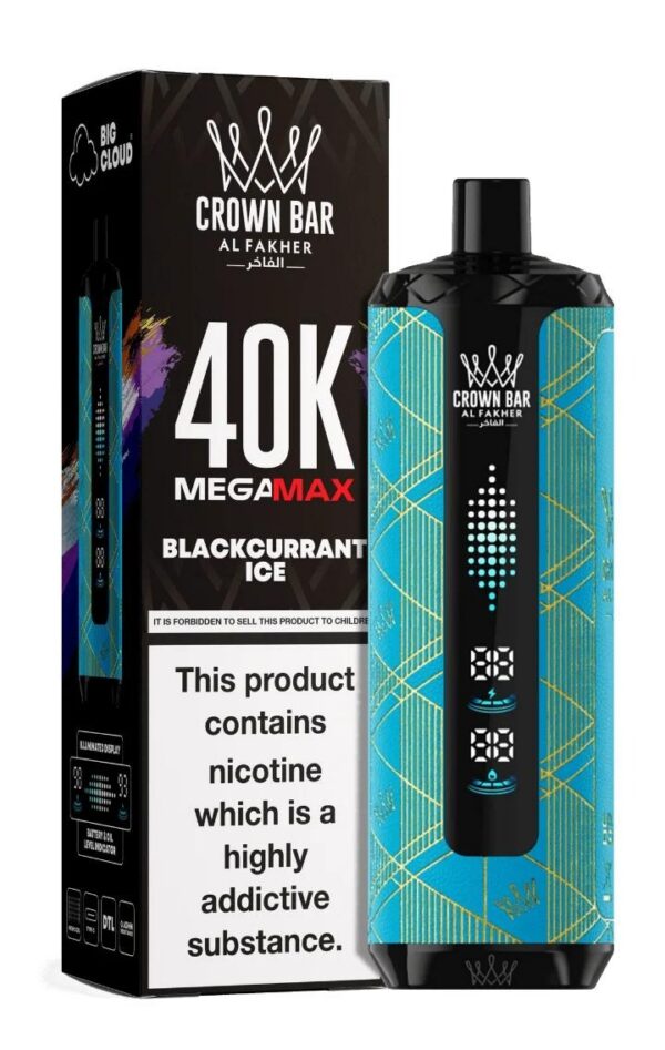 crown-bar-Al-fahker-v2.0-mega-max-Blackcurrant-ICe.jpg Crown Bar Al Fakher 40000 puffs v2.0 6mg nicotine