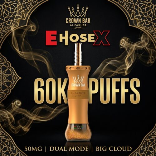 crown-bar-al-fakher-ehose-x-60000-featured.jpg Crown Bar Al Fakher E Hose X 60000 Puffs 50mg Nicotine