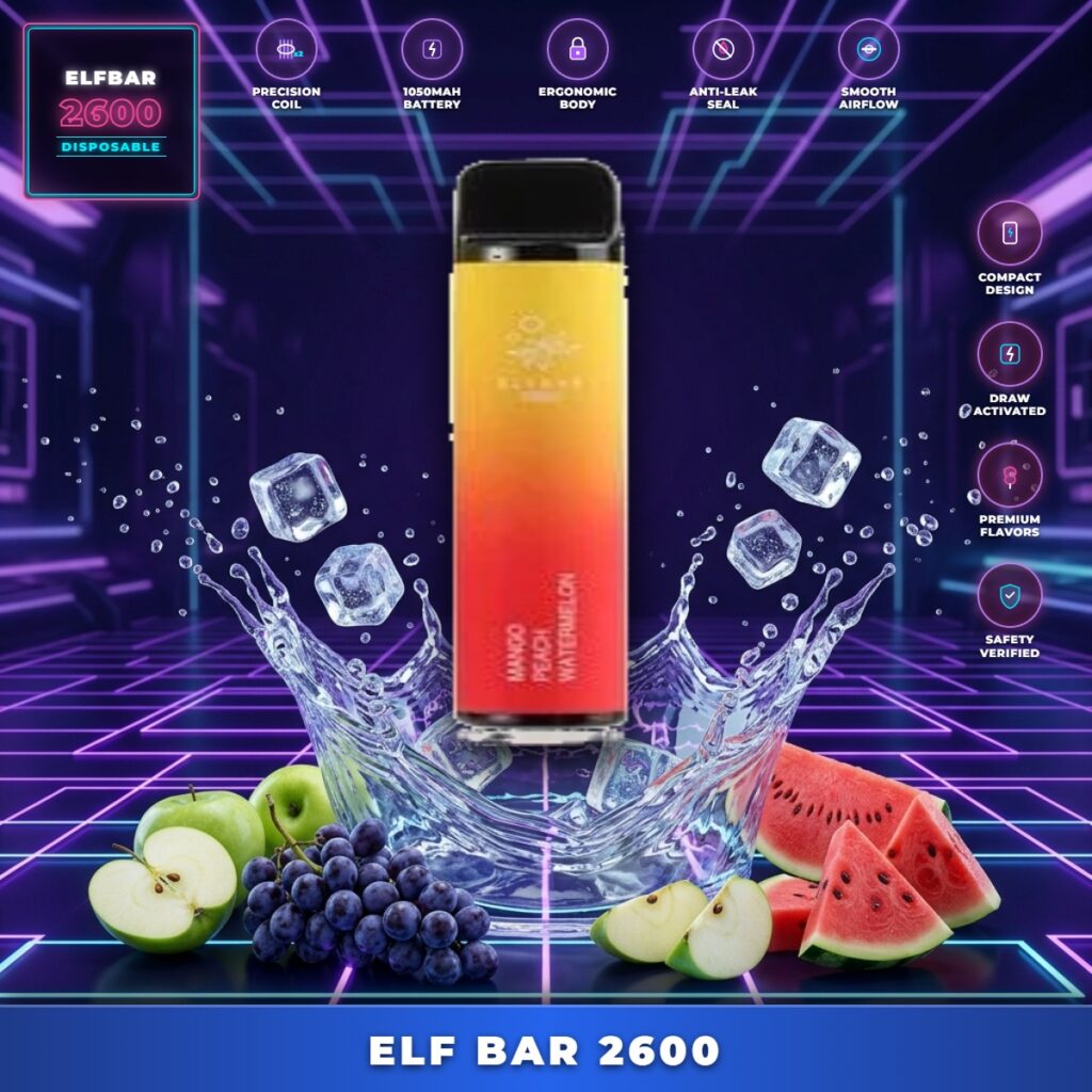 Elf Bar 2600 Puffs 20mg nicotine Disposable Vape