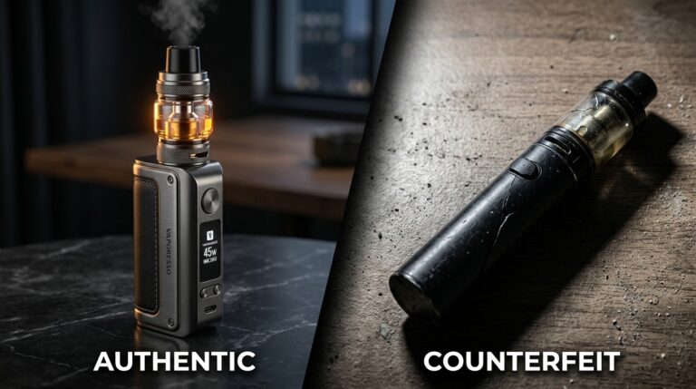 Fake vs. Real Vapes: How to Ensure Your Vapes are ESMA-Approved in the UAE 6 fake real banner