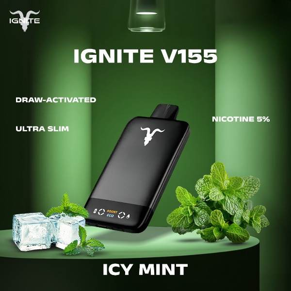 ignite-v155-15500puffs-icy-mint-1.jpg IGNITE V155 15500 puffs 50MG Nicotine Disposable Vape