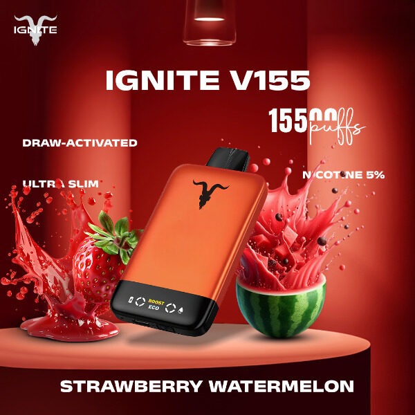 ignite-v155-15500puffs-strawberry-watermelon-1.jpg IGNITE V155 15500 puffs 50MG Nicotine Disposable Vape