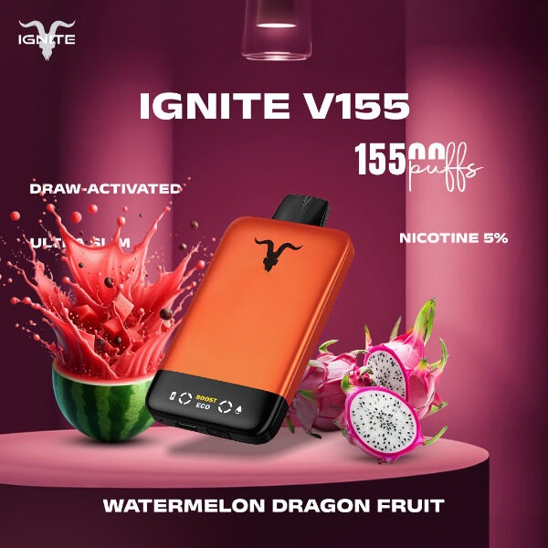 ignite-v155-15500puffs-watermelon-dragon-fruit-1.jpg IGNITE V155 15500 puffs 50MG Nicotine Disposable Vape