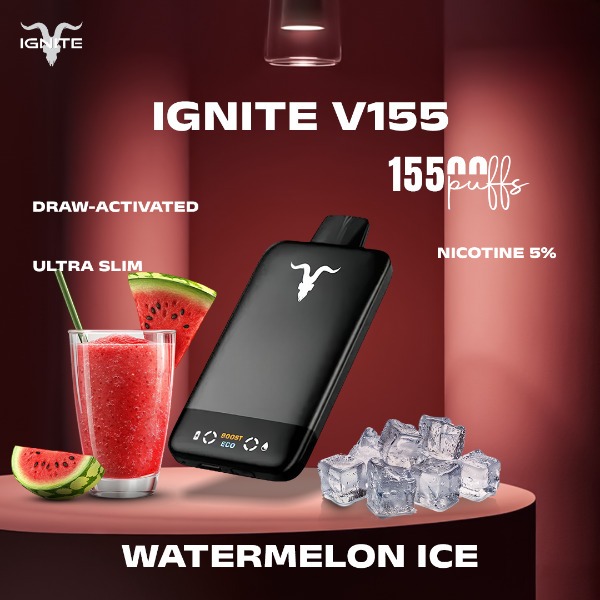 ignite-v155-15500puffs-watermelon-ice-1.jpg IGNITE V155 15500 puffs 50MG Nicotine Disposable Vape