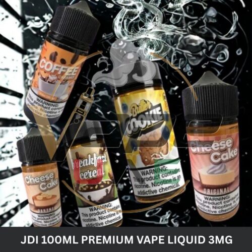 JDI 100ml Premium Vape Liquid 3mg Nicotine