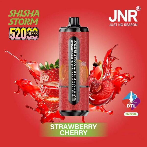 jnr-shisha-storm-52000-puffs-disposable-vape-2-dtl-in-the-uae-strawberry-cherry.jpg JNR Shisha Storm 52000 Puffs Disposable Vape 20mg DTL