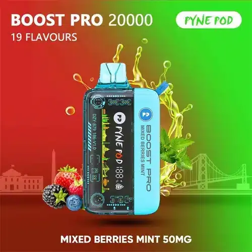 mixed-berries-mint PYNE POD Boost Pro 20000 Puffs 50MG Disposable Vape