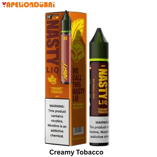 nasty-liq-nicotine-salt-e-liquid-30ml-creamy-tobacco-1.webp Nasty 30MG & 50MG Salt Nicotine 30ML
