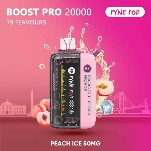 peach-ice PYNE POD Boost Pro 20000 Puffs 50MG Disposable Vape