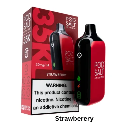 pod-salt-35000-puffs-strawberry-1.webp Pod Salt 35000 puffs 20MG Nicotine Disposable Vape