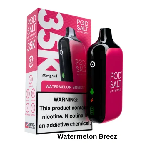 pod-salt-35000-puffs-watermelon-breeze-1.webp Pod Salt 35000 puffs 20MG Nicotine Disposable Vape