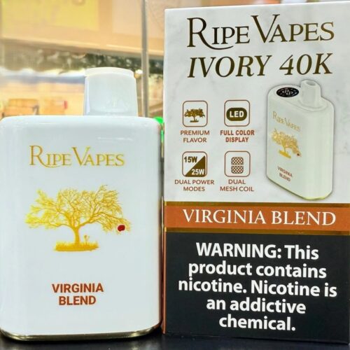 ripe-vapes-ivory-40k-puffs-disposable-vape-in-dubai-virginia-blend.jpg Ripe Vapes IVORY 40000 Puffs 20MG Disposable vape