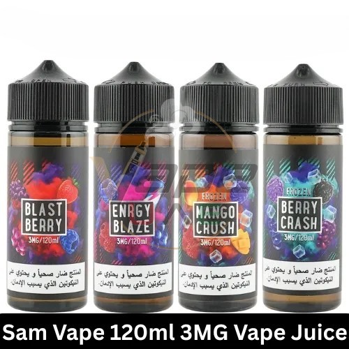 sams-vape-120ml-e-liquid-3mg.jpg Sam Vape 120ml E-liquid 3mg Nicotine Strength