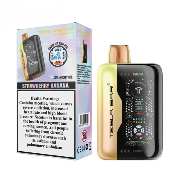 strawberry banana TESLA BAR XT 30000 Puffs 20mg Nicotine
