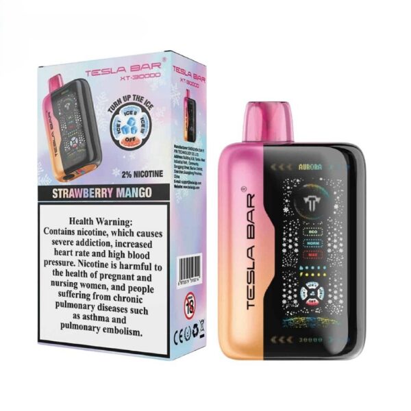 strawberry mango TESLA BAR XT 30000 Puffs 20mg Nicotine