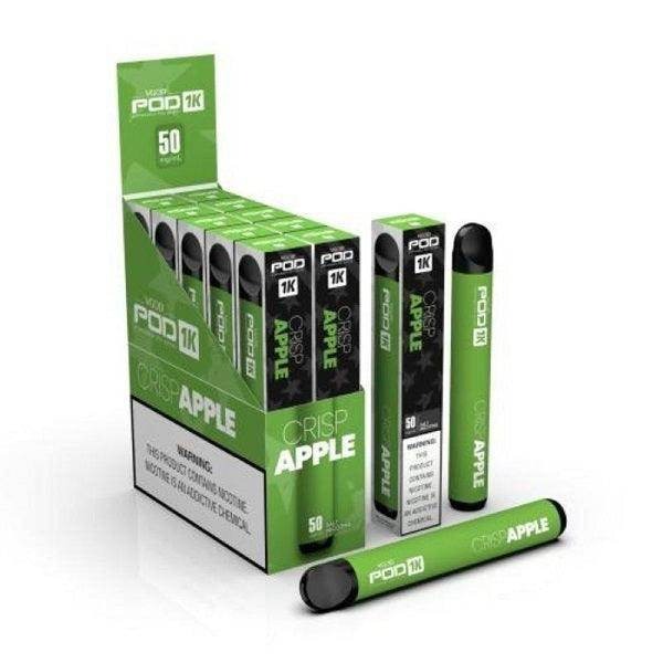 vgod-pod-1k-disposable-crisp-apple Vgod Pod 1k 1500 Puffs 20MG nicotine Disposable Vape