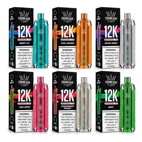 AL-FAKHER-CROWN-BAR-CRYSTAL-V2-12000-PUFFS-DISPOSABLE-VAPE AL FAKHER CROWN BAR 12000 PUFFS