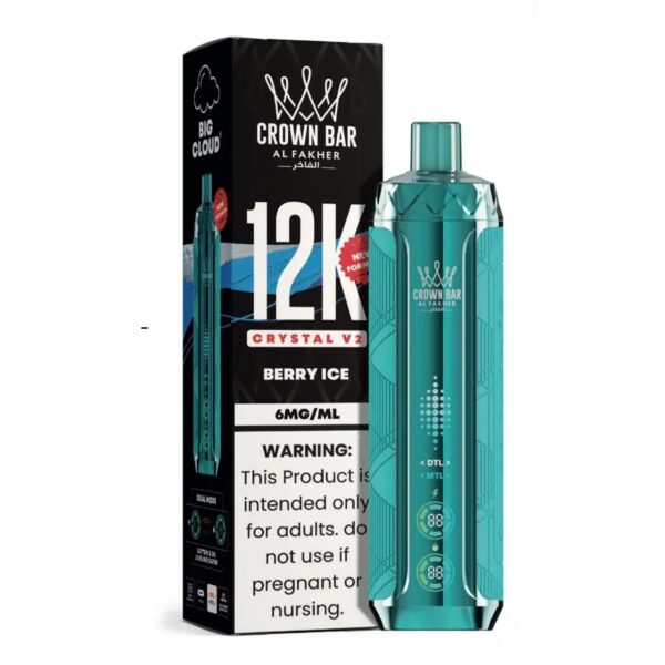 AL FAKHER CROWN BAR 12000 PUFFS 5MG Nicotine CRYSTAL V2