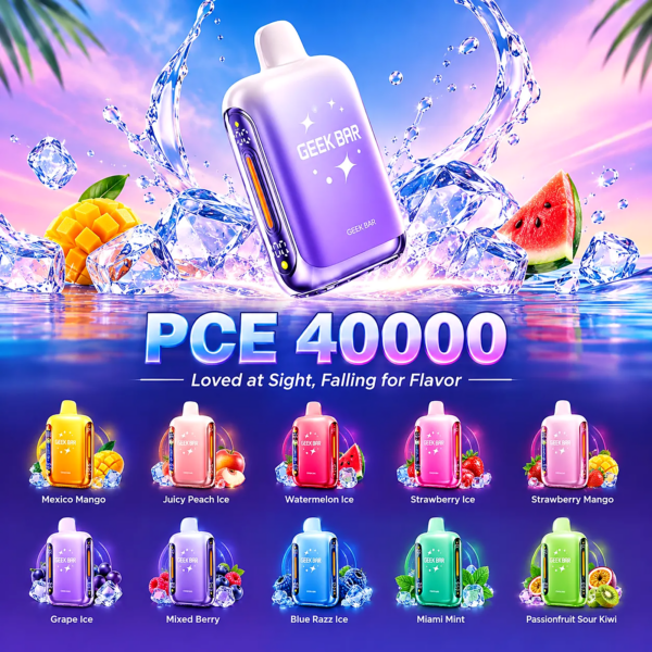 GEEK BAR PCE 40000 PUFFS 50MG DISPOSABLE VAPE