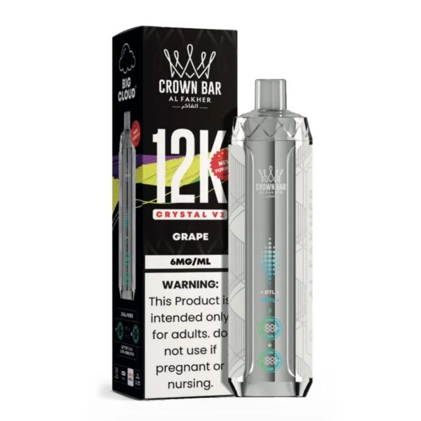 AL FAKHER CROWN BAR 12000 PUFFS 5MG Nicotine CRYSTAL V2