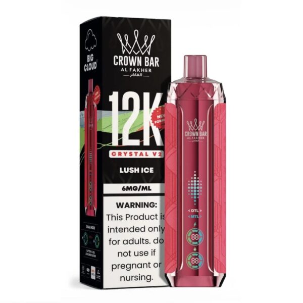 AL FAKHER CROWN BAR 12000 PUFFS 5MG Nicotine CRYSTAL V2