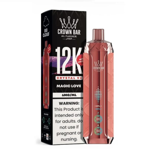 AL FAKHER CROWN BAR 12000 PUFFS 5MG Nicotine CRYSTAL V2