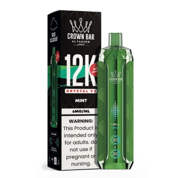 AL FAKHER CROWN BAR 12000 PUFFS 5MG Nicotine CRYSTAL V2