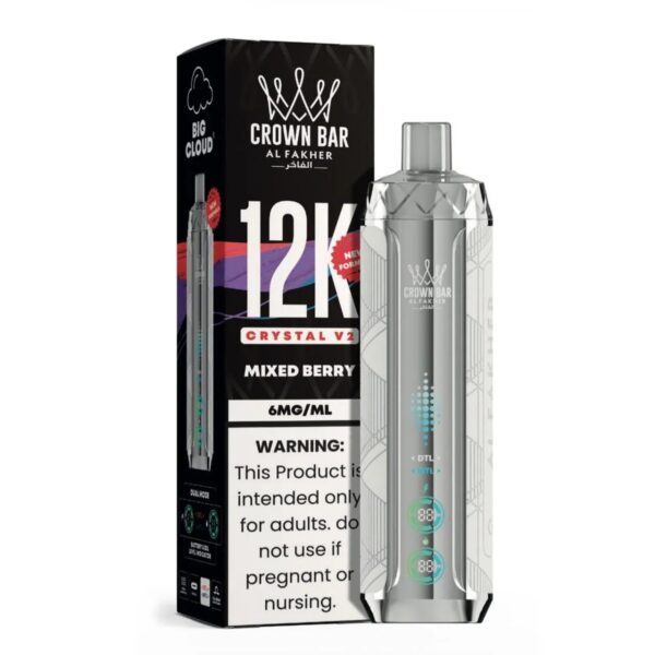 AL FAKHER CROWN BAR 12000 PUFFS 5MG Nicotine CRYSTAL V2