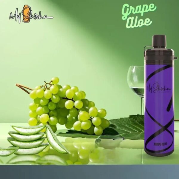 My-Shisha-XL-16500-Puffs-DTL-Disposable-grape-aloe My Shisha XL 16500 Puffs 3mg nicotine DTL Disposable Vape
