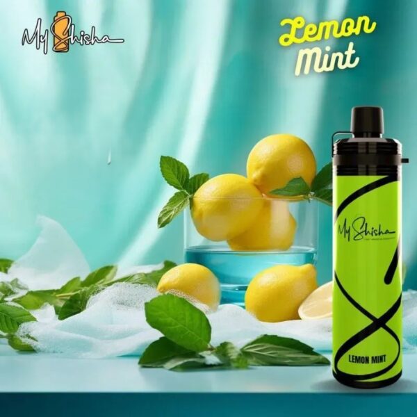 My-Shisha-XL-16500-Puffs-DTL-Disposable-lemon-mint My Shisha XL 16500 Puffs 3mg nicotine DTL Disposable Vape