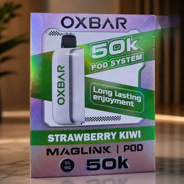 OXBAR-Maglink-50000-Puffs-Disposable-Pod-Battery-In-UAE-strawberry-kiwi OXBAR Maglink 50000 Puffs 5% Nicotine Disposable Pod & Battery
