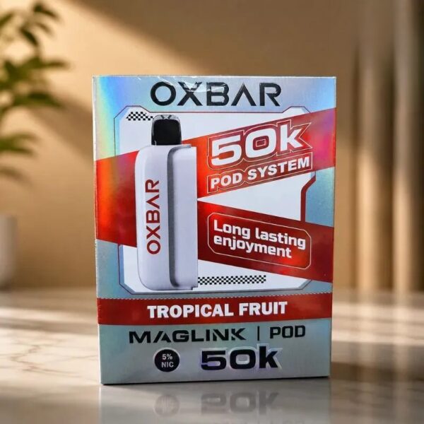 OXBAR-Maglink-50000-Puffs-Disposable-Pod-Battery-In-UAE-tropical-fruit OXBAR Maglink 50000 Puffs 5% Nicotine Disposable Pod & Battery