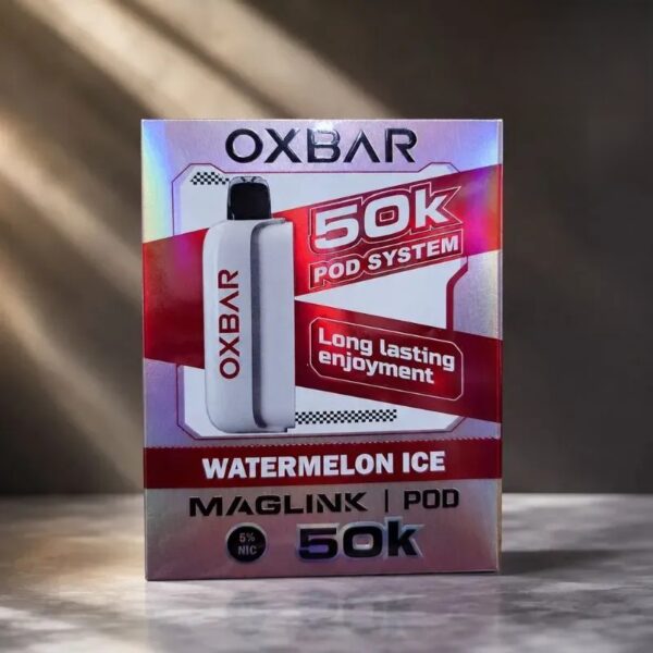 OXBAR-Maglink-50000-Puffs-Disposable-Pod-Battery-In-UAE-watermelon-ice OXBAR Maglink 50000 Puffs 5% Nicotine Disposable Pod & Battery