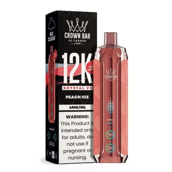 AL FAKHER CROWN BAR 12000 PUFFS 5MG Nicotine CRYSTAL V2