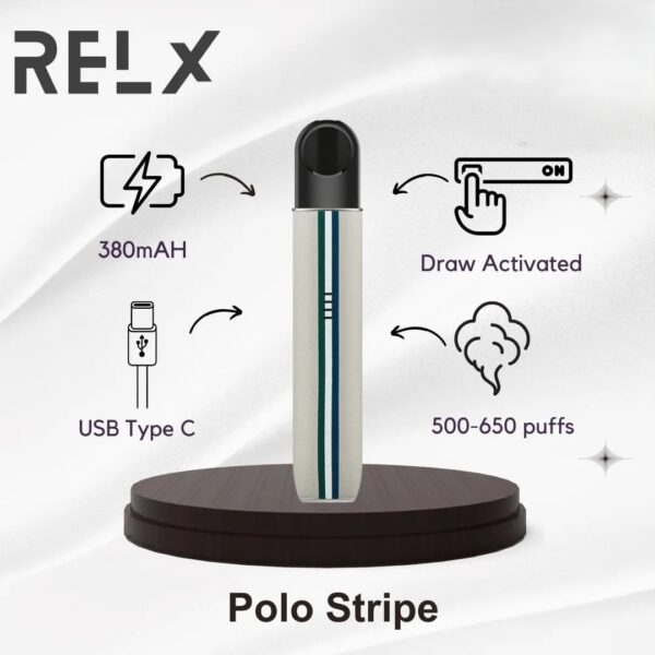 RELX-Artisan-Polo-Stripe-Dubai-UAE Relx Artisan Vape Kit 380mAh