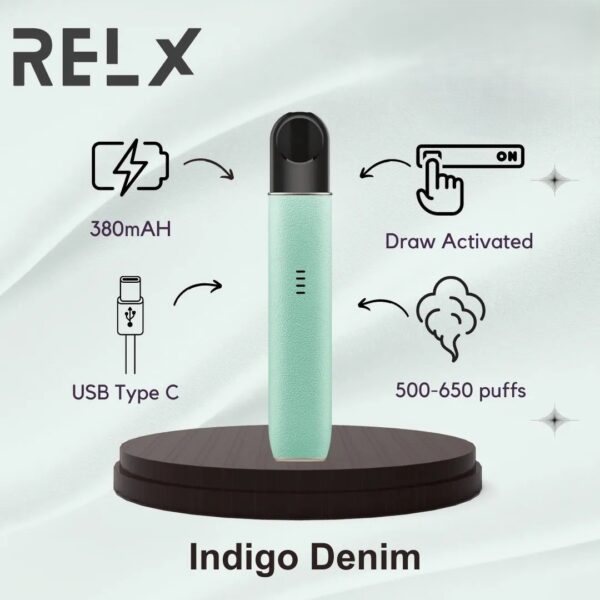 RELX-Artisan-Robin-Blue-Dubai-UAE Relx Artisan Vape Kit 380mAh