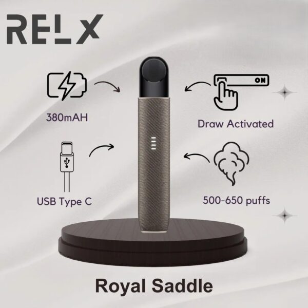 RELX-Artisan-Royal-Saddle-Dubai-UAE Relx Artisan Vape Kit 380mAh