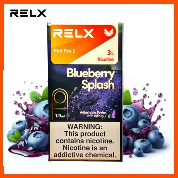 RELX-Pod-Pro-2-Pods-Blueberry-Splash RELX Pod Pro 2 Pods 1.9ml 30mg & 50mg