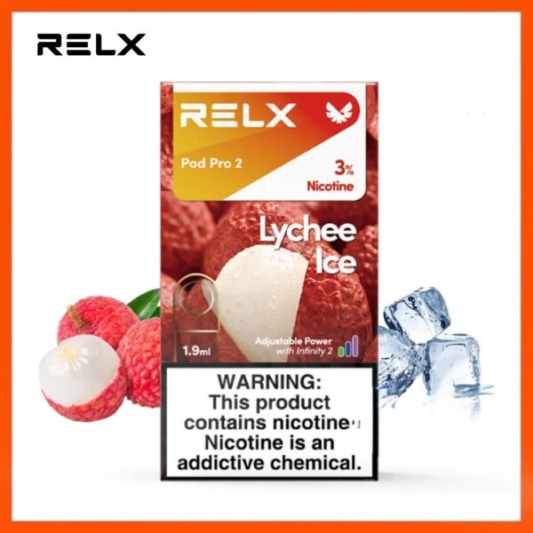 RELX-Pod-Pro-2-Pods-Lychee-Ice RELX Pod Pro 2 Pods 1.9ml 30mg & 50mg