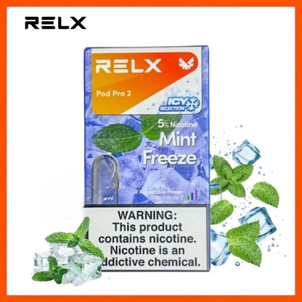 RELX-Pod-Pro-2-Pods-Mint-Freeze RELX Pod Pro 2 Pods 1.9ml 30mg & 50mg