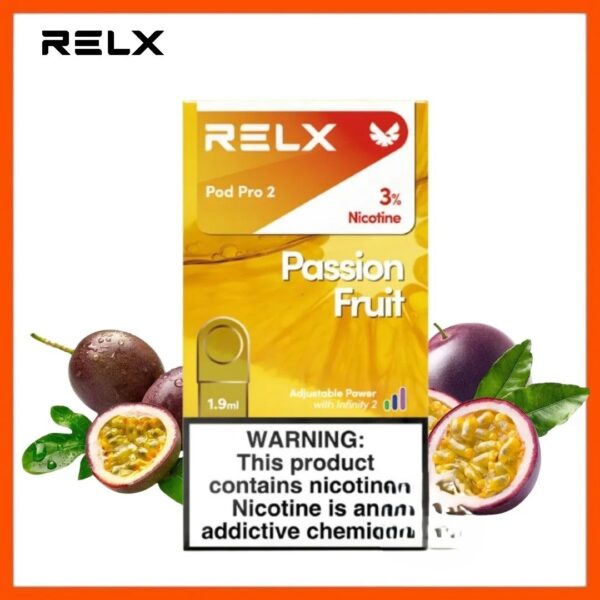 RELX-Pod-Pro-2-Pods-Passion-Fruit RELX Pod Pro 2 Pods 1.9ml 30mg & 50mg