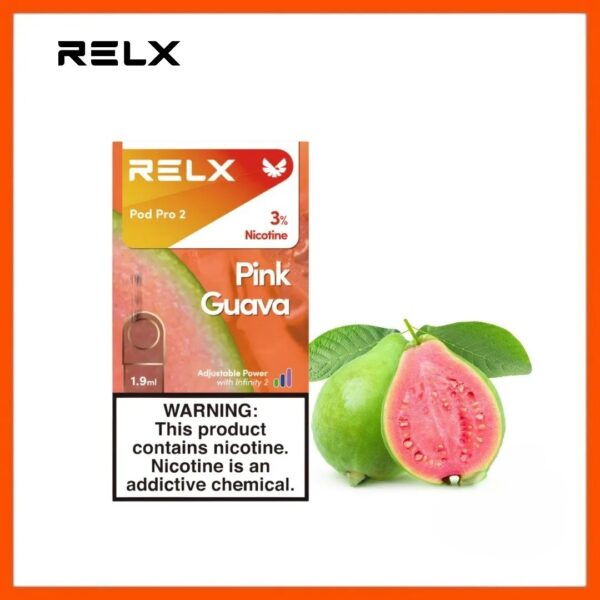 RELX-Pod-Pro-2-Pods-Pink-Guava RELX Pod Pro 2 Pods 1.9ml 30mg & 50mg