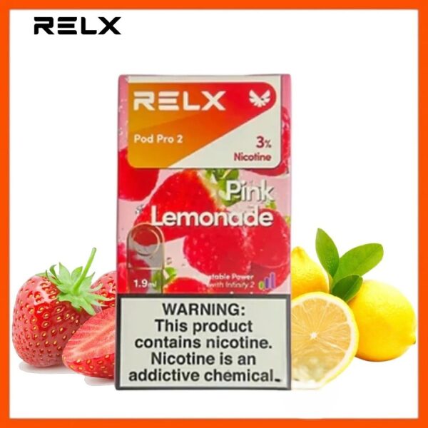 RELX-Pod-Pro-2-Pods-Pink-Lemonade RELX Pod Pro 2 Pods 1.9ml 30mg & 50mg