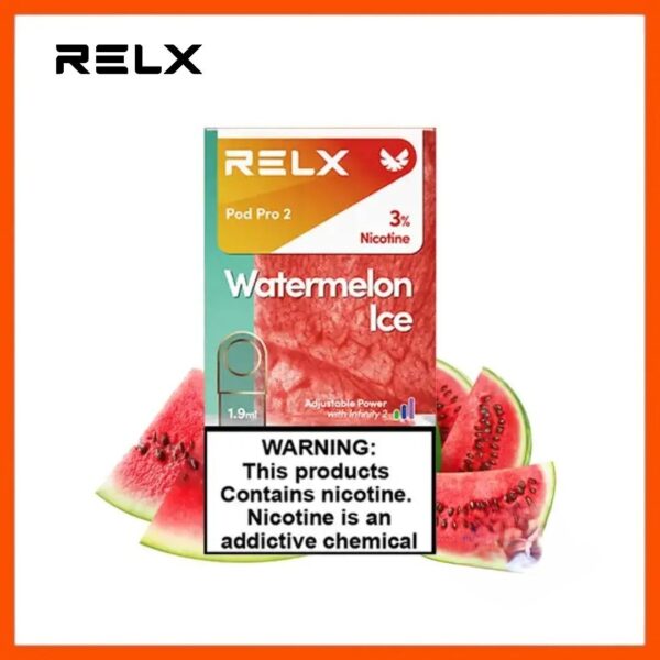 RELX-Pod-Pro-2-Pods-Watermelon-Ice RELX Pod Pro 2 Pods 1.9ml 30mg & 50mg