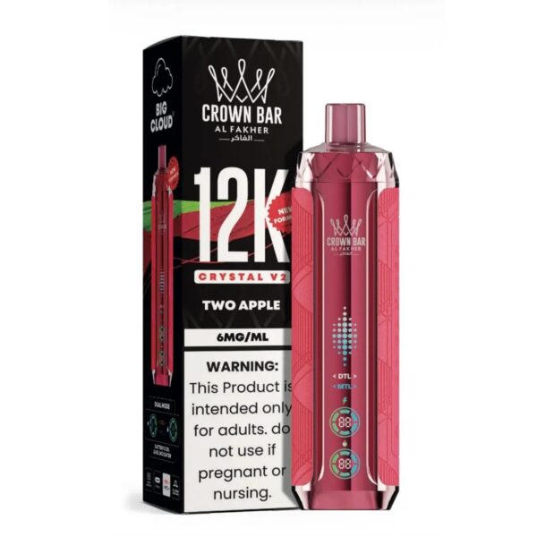 AL FAKHER CROWN BAR 12000 PUFFS 5MG Nicotine CRYSTAL V2