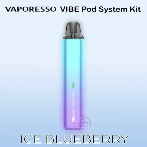 Vaporesso-VIBE-Pod-Kit-Ice-Blueberry Vaporesso Vibe SE Pod Kit 24W 1100mAh 4.5mL E-Liquid Capacity